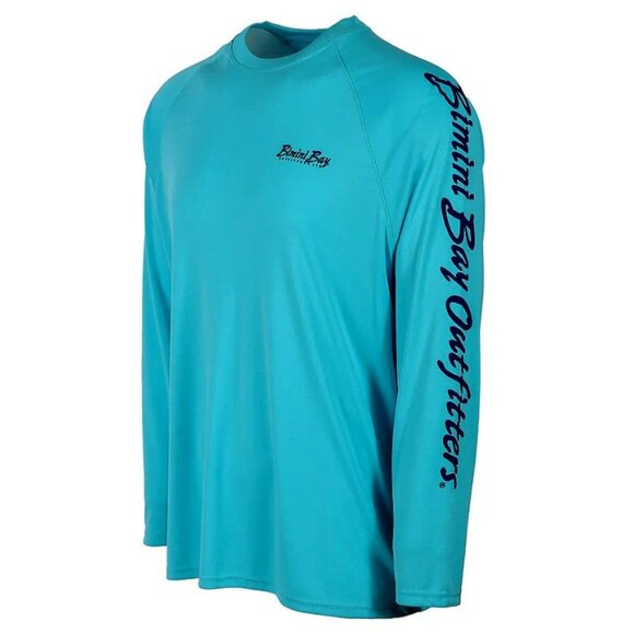 Bimini Bay Outfitters Other - Bimini Bay Outfitters Dive Blue Hook M' Long Sleeve Performance Shirt Sz Medium